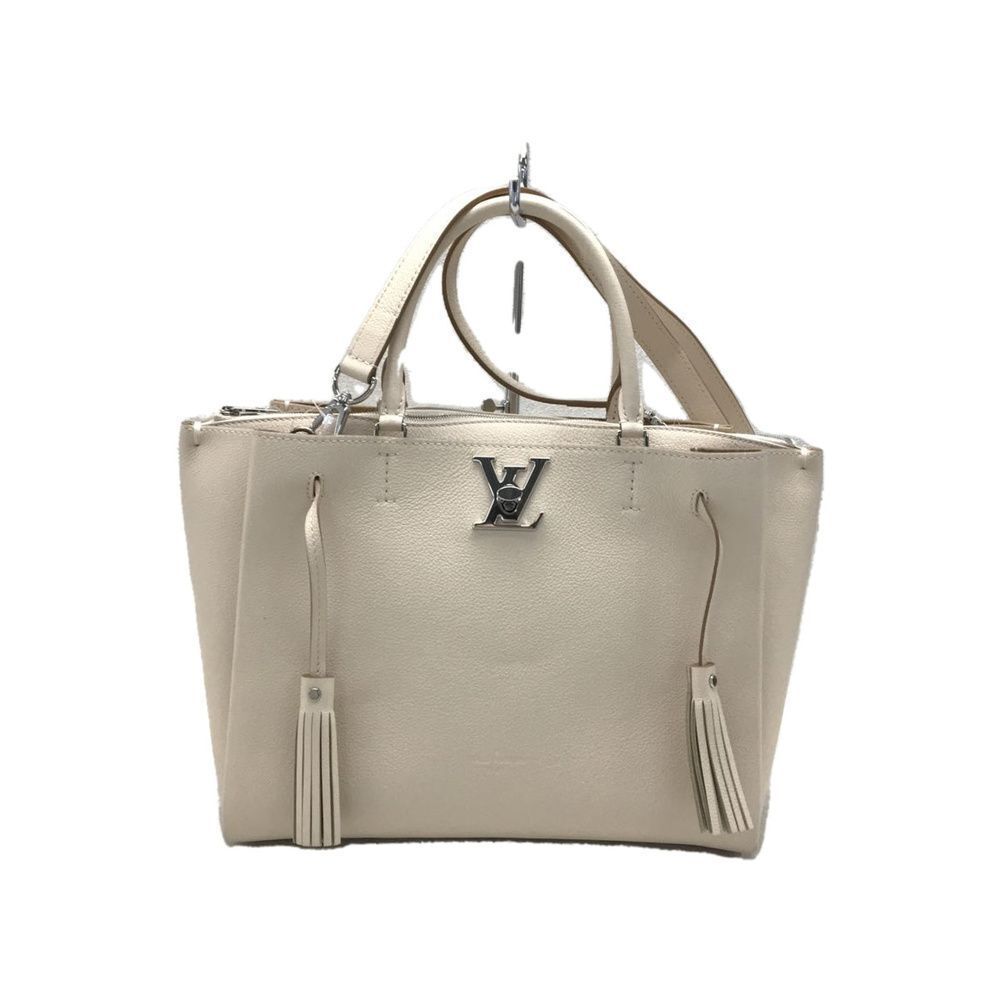 Louis Vuitton Lock Me Leather Ivory Shoulder Bag